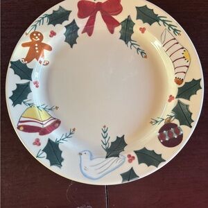 Hartstone Pottery vintage NWOT Christmas Traditions 11” plate